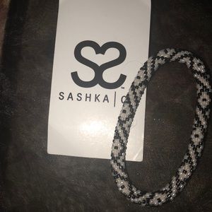 Sashka Co beaded black and white bracelet